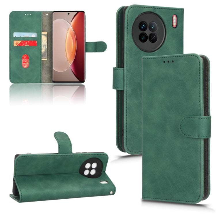 Custodia per telefono in pelle con vibrazione magnetica Skin Feel, For  Samsung Galaxy A14 5G, For Blackview BV5200, For Honor 80 5G, For vivo X90