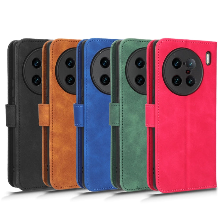 Custodia per telefono in pelle con vibrazione magnetica Skin Feel, For  vivo X90 Pro+