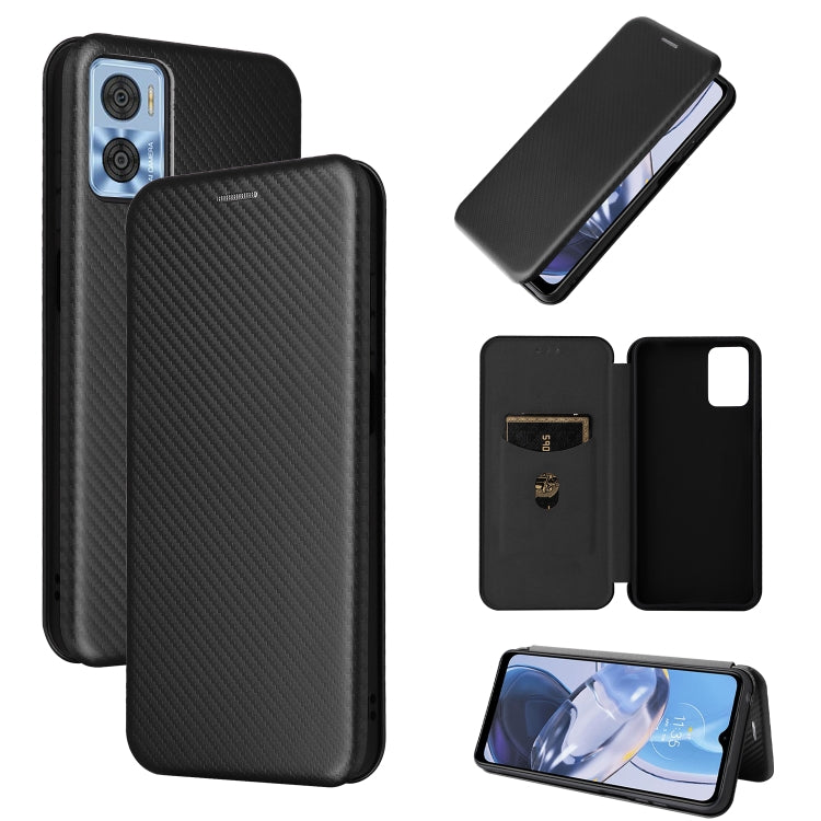 Custodia per cellulare in PU a vibrazione orizzontale con struttura in fibra di carbonio globale, For Motorola  Moto E22 4G / Moto E22i 4G, For Xiaomi 13 Pro, For Xiaomi Redmi A1+