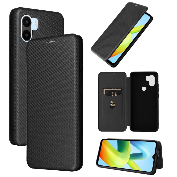 Custodia per cellulare in PU a vibrazione orizzontale con struttura in fibra di carbonio globale, For Motorola  Moto E22 4G / Moto E22i 4G, For Xiaomi 13 Pro, For Xiaomi Redmi A1+