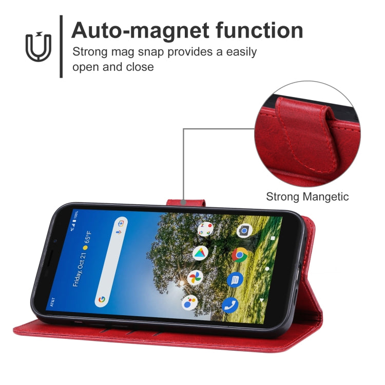 Custodia per telefono in pelle, For AT&T Calypso 3 U328AA, For AT&T Fusion 5G, For Cricket Innovate E 5G 2022, For Fujitsu Arrows N F-51C, For Orbic Joy 4G RC608L, For Vodafone Smart V22, For ZTE Libero 5G III
