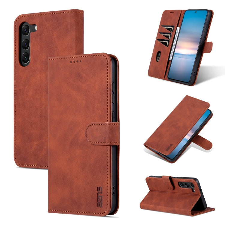 AZNS Skin Feel Calf Texture Flip Custodia in pelle per telefono, For Samsung Galaxy S23 5G, For Samsung Galaxy S23+ 5G, For Samsung Galaxy S23 Ultra 5G