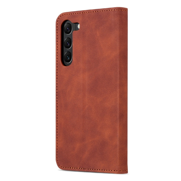AZNS Skin Feel Calf Texture Flip Custodia in pelle per telefono, For Samsung Galaxy S23 5G, For Samsung Galaxy S23+ 5G, For Samsung Galaxy S23 Ultra 5G