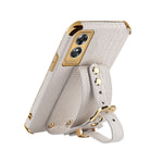 Custodia in pelle con motivo coccodrillo in TPU elettrolitico con cinturino da polso, For OPPO A17, For Realme C21Y, For Realme C33, For OPPO Reno8 Pro+