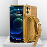 Custodia in pelle con motivo coccodrillo in TPU elettrolitico con cinturino da polso, For OPPO A17, For Realme C21Y, For Realme C33, For OPPO Reno8 Pro+