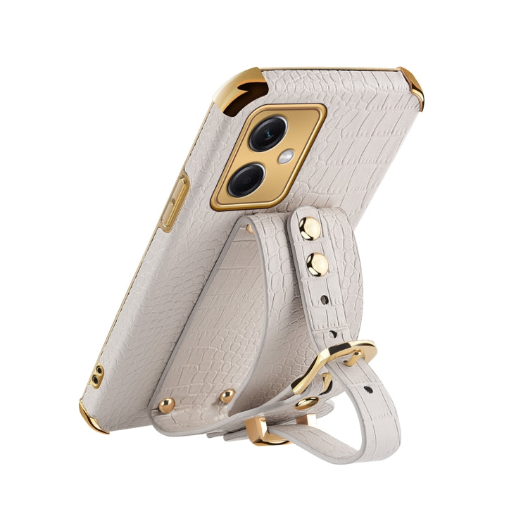 Custodia in pelle con motivo coccodrillo in TPU elettrolitico con cinturino da polso, For Xiaomi Redmi Note 12 China, For Xiaomi Redmi Note 12 Pro+ China, For Samsung Galaxy S23 5G, For Samsung Galaxy S23 Ultra 5G