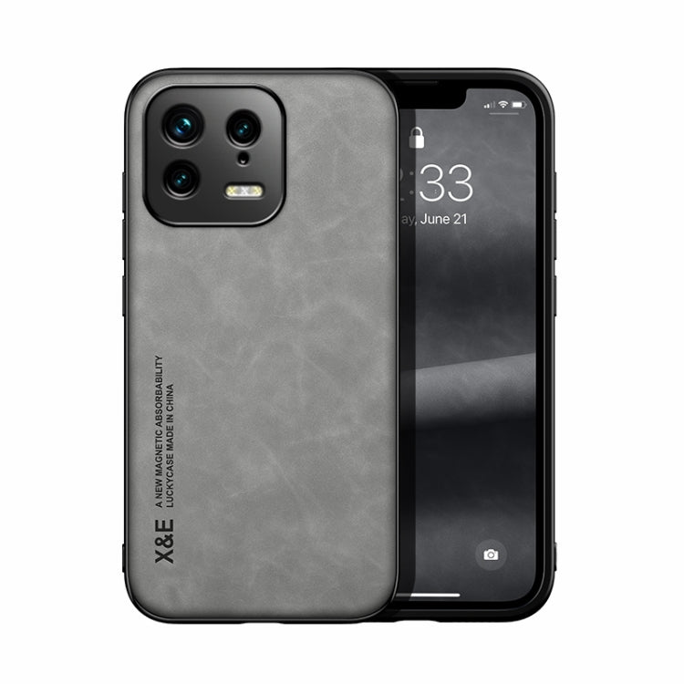 Custodia posteriore in pelle magnetica per Xiaomi 13
