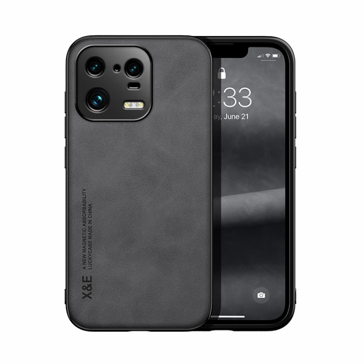 Custodia posteriore in pelle magnetica per Xiaomi 13