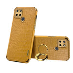 Custodia per telefono con struttura in coccodrillo galvanica 6D con supporto, For OPPO A17, For Realme C21Y, For Realme C33, For OPPO Reno8 Pro+