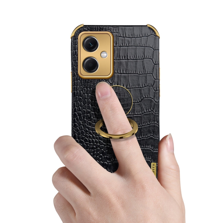 Custodia per telefono con struttura in coccodrillo galvanica 6D con supporto, For Xiaomi Redmi Note 12 China, For Xiaomi Redmi Note 12 Pro+ China, For Samsung Galaxy S23 5G, For Samsung Galaxy S23 Ultra 5G
