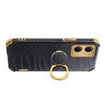 Custodia per telefono con struttura in coccodrillo galvanica 6D con supporto, For Xiaomi Redmi Note 12 China, For Xiaomi Redmi Note 12 Pro+ China, For Samsung Galaxy S23 5G, For Samsung Galaxy S23 Ultra 5G