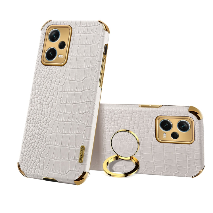 Custodia per telefono con struttura in coccodrillo galvanica 6D con supporto, For Xiaomi Redmi Note 12 China, For Xiaomi Redmi Note 12 Pro+ China, For Samsung Galaxy S23 5G, For Samsung Galaxy S23 Ultra 5G