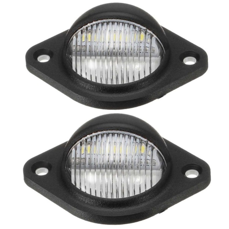 Luce targa rotonda per auto 3LED da 2 pezzi, 2pcs 3LED