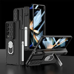 Custodia per telefono pieghevole magnetica integrata GKK con custodia per penna, For Samsung Galaxy Z Fold4