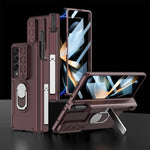 Custodia per telefono pieghevole magnetica integrata GKK con custodia per penna, For Samsung Galaxy Z Fold4