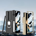 Custodia per telefono pieghevole magnetica integrata GKK con custodia per penna, For Samsung Galaxy Z Fold4