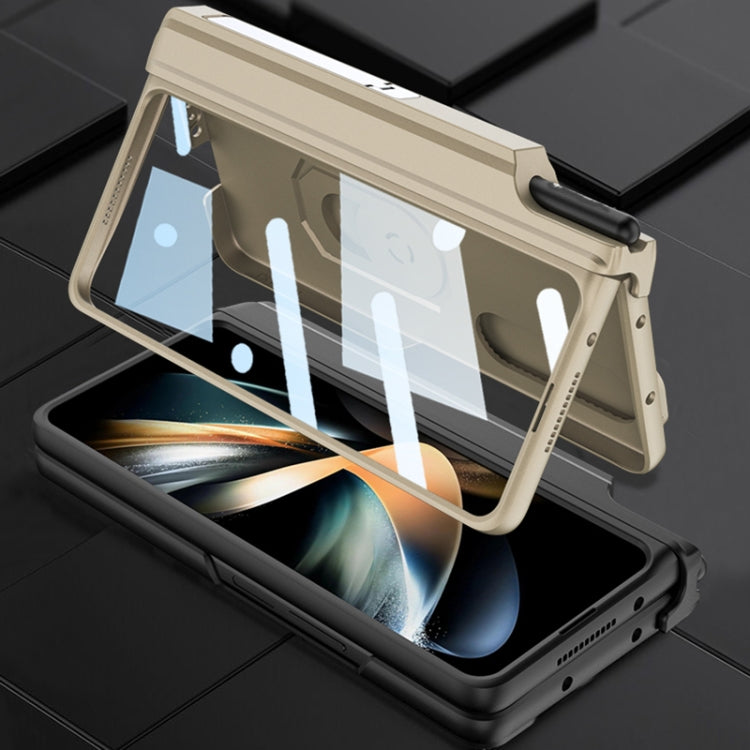 Custodia per telefono pieghevole magnetica integrata GKK con custodia per penna, For Samsung Galaxy Z Fold4