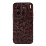 Custodia per telefono in vera pelle con trama di coccodrillo, For OPPO Reno9 / Reno9 Pro, For vivo X90 Pro, For Google Pixel Fold