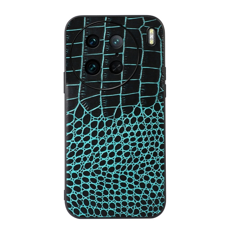 Custodia per telefono in vera pelle con trama di coccodrillo, For OPPO Reno9 / Reno9 Pro, For vivo X90 Pro, For Google Pixel Fold