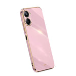 Custodia per telefono in TPU elettrolitico 6D con bordo dritto XINLI, For OPPO A1 Pro 5G, For Realme 10 4G, For Samsung Galaxy Note10+