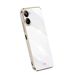 Custodia per telefono in TPU elettrolitico 6D con bordo dritto XINLI, For OPPO A1 Pro 5G, For Realme 10 4G, For Samsung Galaxy Note10+