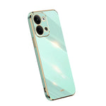 Custodia per telefono in TPU elettrolitico 6D con bordo dritto XINLI, For OPPO Reno9 5G, For Samsung Galaxy A54 5G, For vivo X90 Pro+