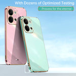 Custodia per telefono in TPU elettrolitico 6D con bordo dritto XINLI, For OPPO Reno9 5G, For Samsung Galaxy A54 5G, For vivo X90 Pro+