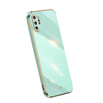 Custodia per telefono in TPU elettrolitico 6D con bordo dritto XINLI, For OPPO A1 Pro 5G, For Realme 10 4G, For Samsung Galaxy Note10+