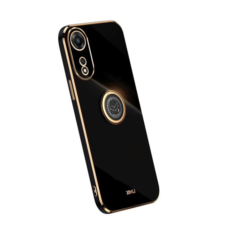 Custodia per telefono in TPU elettrolitico con bordo dritto XINLI con anello, For OPPO A1 Pro 5G, For Realme 10 4G, For OPPO Reno9 5G