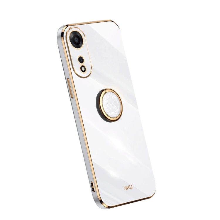 Custodia per telefono in TPU elettrolitico con bordo dritto XINLI con anello, For OPPO A1 Pro 5G, For Realme 10 4G, For OPPO Reno9 5G