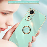 Custodia per telefono in TPU elettrolitico con bordo dritto XINLI con anello, For OPPO A1 Pro 5G, For Realme 10 4G, For OPPO Reno9 5G