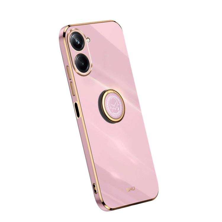 Custodia per telefono in TPU elettrolitico con bordo dritto XINLI con anello, For OPPO A1 Pro 5G, For Realme 10 4G, For OPPO Reno9 5G