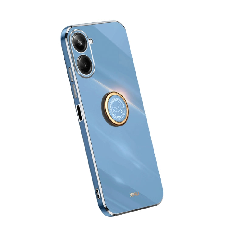 Custodia per telefono in TPU elettrolitico con bordo dritto XINLI con anello, For OPPO A1 Pro 5G, For Realme 10 4G, For OPPO Reno9 5G