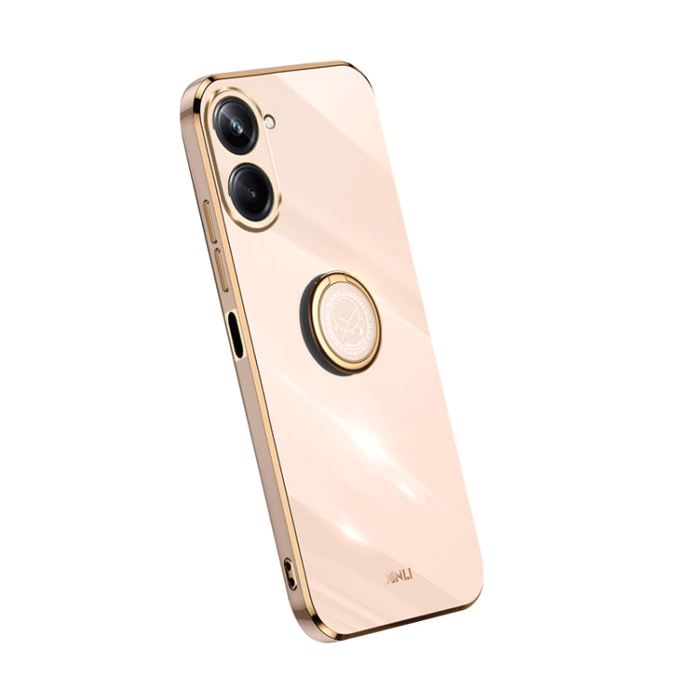 Custodia per telefono in TPU elettrolitico con bordo dritto XINLI con anello, For OPPO A1 Pro 5G, For Realme 10 4G, For OPPO Reno9 5G