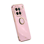Custodia per telefono in TPU elettrolitico con bordo dritto XINLI con anello, For Samsung Galaxy A54 5G, For vivo X90 Pro+, For Samsung Galaxy Note10+
