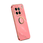 Custodia per telefono in TPU elettrolitico con bordo dritto XINLI con anello, For Samsung Galaxy A54 5G, For vivo X90 Pro+, For Samsung Galaxy Note10+