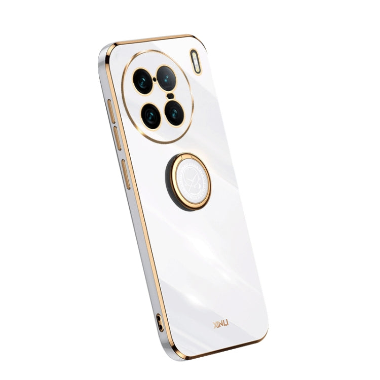 Custodia per telefono in TPU elettrolitico con bordo dritto XINLI con anello, For Samsung Galaxy A54 5G, For vivo X90 Pro+, For Samsung Galaxy Note10+