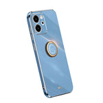 Custodia per telefono in TPU elettrolitico con bordo dritto XINLI con anello, For Honor 80 SE 5G