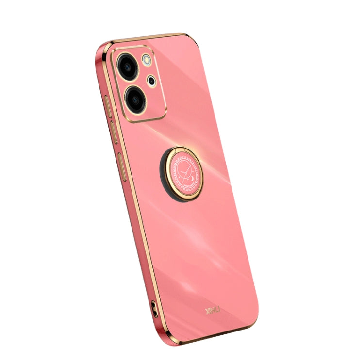 Custodia per telefono in TPU elettrolitico con bordo dritto XINLI con anello, For Honor 80 SE 5G
