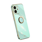Custodia per telefono in TPU elettrolitico con bordo dritto XINLI con anello, For Honor 80 SE 5G