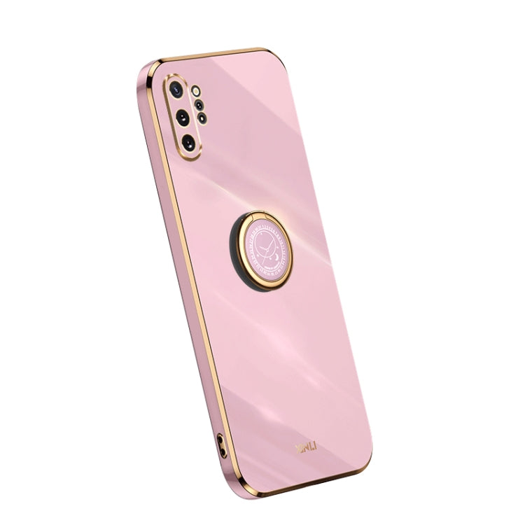 Custodia per telefono in TPU elettrolitico con bordo dritto XINLI con anello, For Samsung Galaxy A54 5G, For vivo X90 Pro+, For Samsung Galaxy Note10+