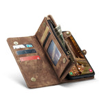CaseMe 008 Custodia per telefono in pelle multifunzionale staccabile, For Samsung Galaxy S23 5G, For Samsung Galaxy S23+ 5G, For Samsung Galaxy S23 Ultra 5G