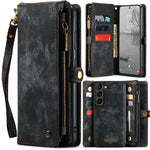 CaseMe 008 Custodia per telefono in pelle multifunzionale staccabile, For Samsung Galaxy S23 5G, For Samsung Galaxy S23+ 5G, For Samsung Galaxy S23 Ultra 5G