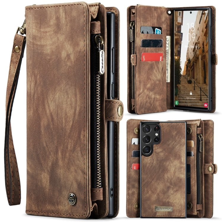CaseMe 008 Custodia per telefono in pelle multifunzionale staccabile, For Samsung Galaxy S23 5G, For Samsung Galaxy S23+ 5G, For Samsung Galaxy S23 Ultra 5G