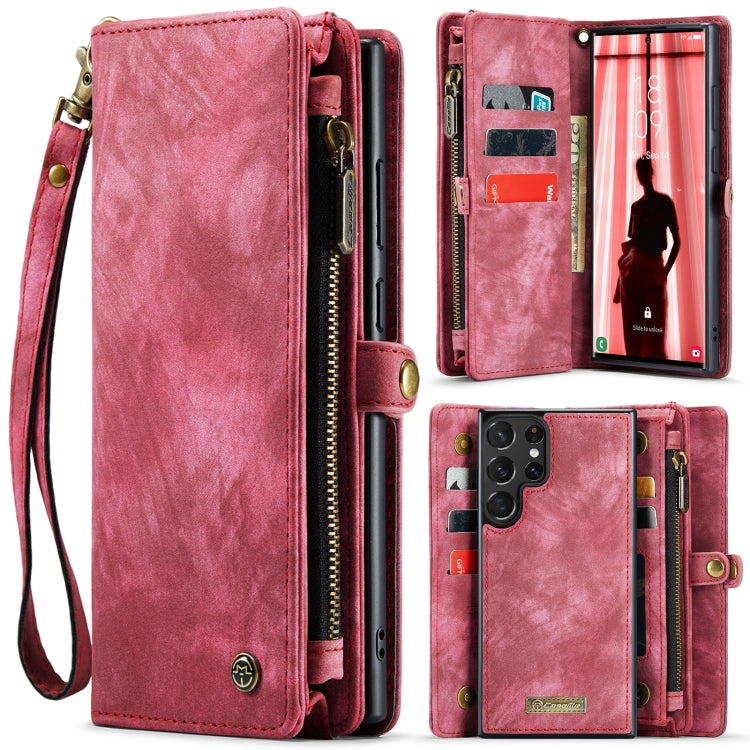 CaseMe 008 Custodia per telefono in pelle multifunzionale staccabile, For Samsung Galaxy S23 5G, For Samsung Galaxy S23+ 5G, For Samsung Galaxy S23 Ultra 5G