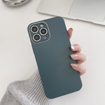 Custodia per telefono in vetro temperato smerigliato, For iPhone 11