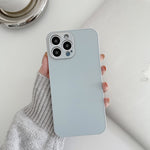 Custodia per telefono in vetro temperato smerigliato, For iPhone 11