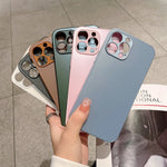 Custodia per telefono in vetro temperato smerigliato, For iPhone 13 Pro Max, For iPhone 13 Pro, For iPhone 13, For iPhone 12 Pro Max