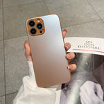 Custodia per telefono in vetro temperato smerigliato, For iPhone 11