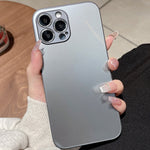 Custodia per telefono in vetro temperato smerigliato AG, For iPhone 11